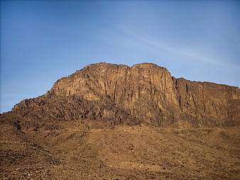 Rugged desert mountain landscape in Sinai, Egypt