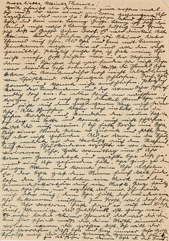 Vintage German Sütterlin Handwriting on Aged Paper