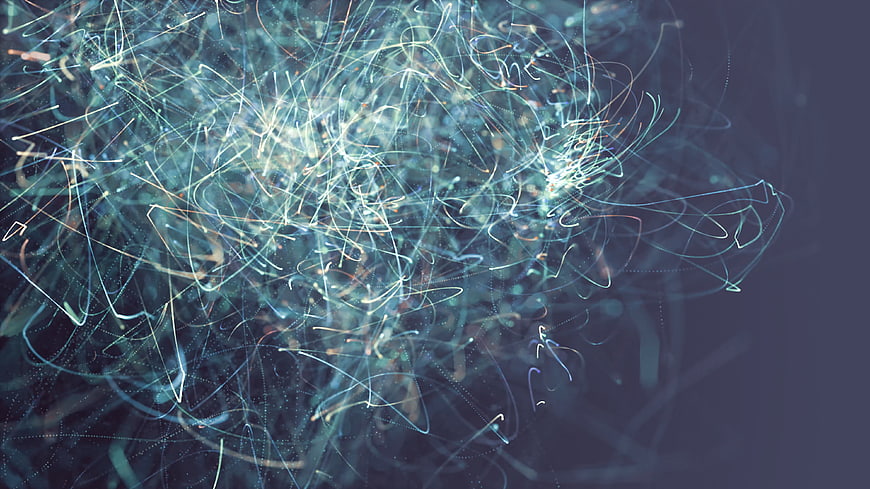 Abstract Digital Network Lines and Data Flow Background
