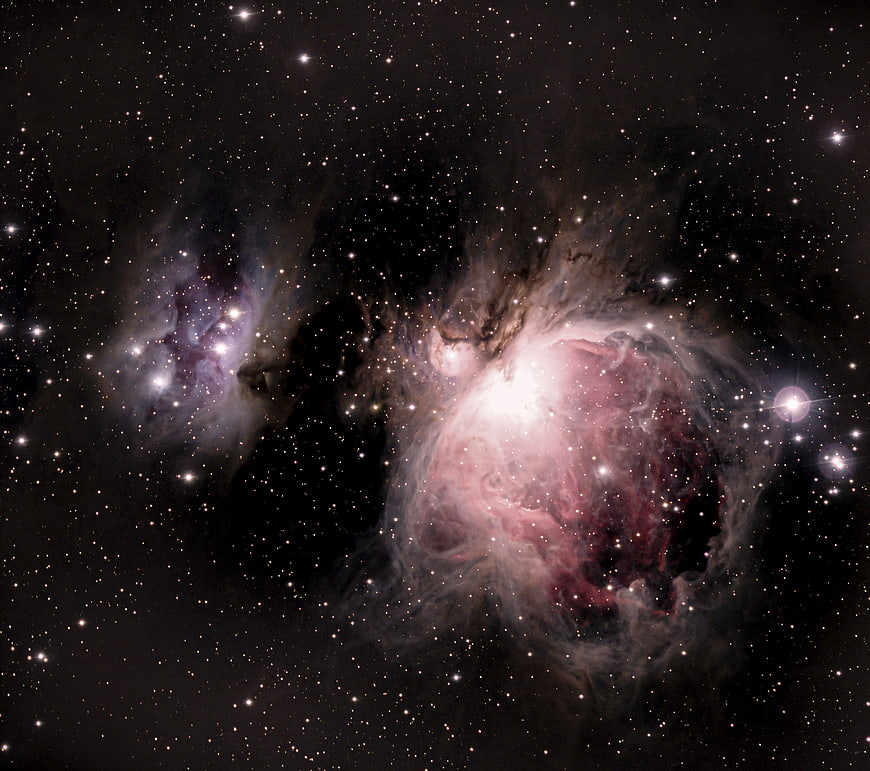 Stunning Orion Nebula Astrophotography with Star Clusters