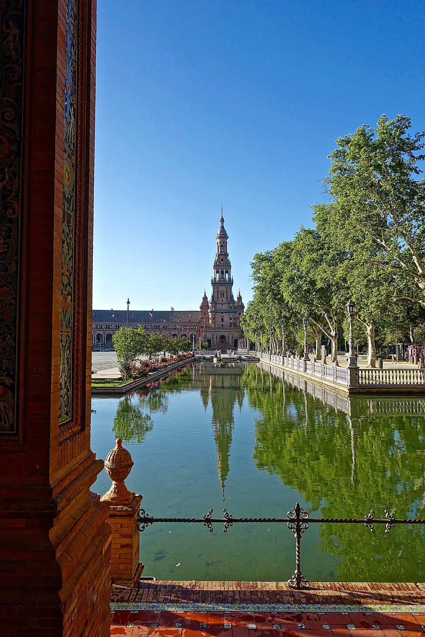 Plaza de España Seville Spain Architecture Reflection