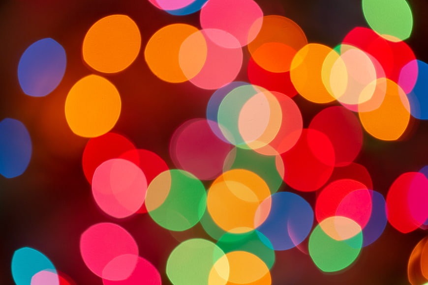Colorful Bokeh Lights Abstract Background