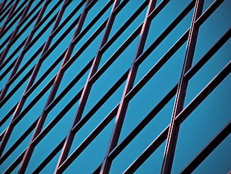 Abstract Modern Building Facade with Diagonal Window Pattern