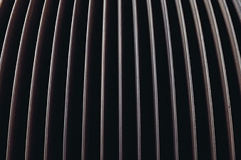 Abstract Close-Up of Vertical Metal Grill Bars