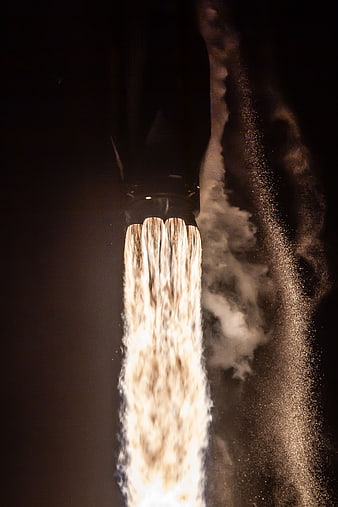 Rocket Launch Nozzle Exhaust Flame Plume