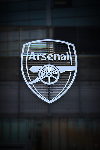 Arsenal FC Logo on Stadium Glass Facade