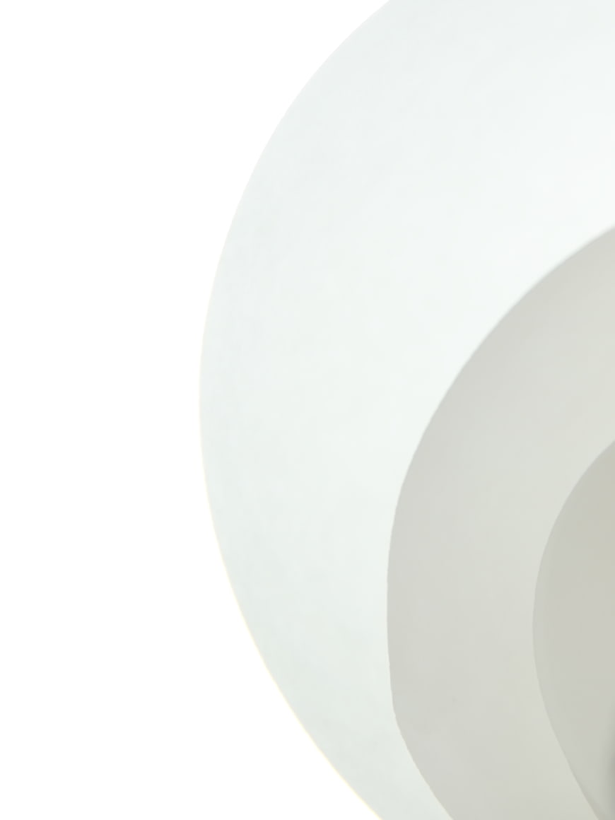 Minimalist Abstract White Curved Shapes Background