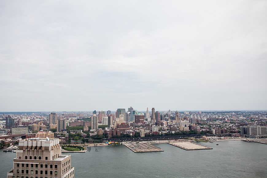 Aerial View of Jersey City Skyline and Waterfront