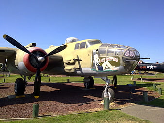 North American B-25 Mitchell Bomber with Nose Art