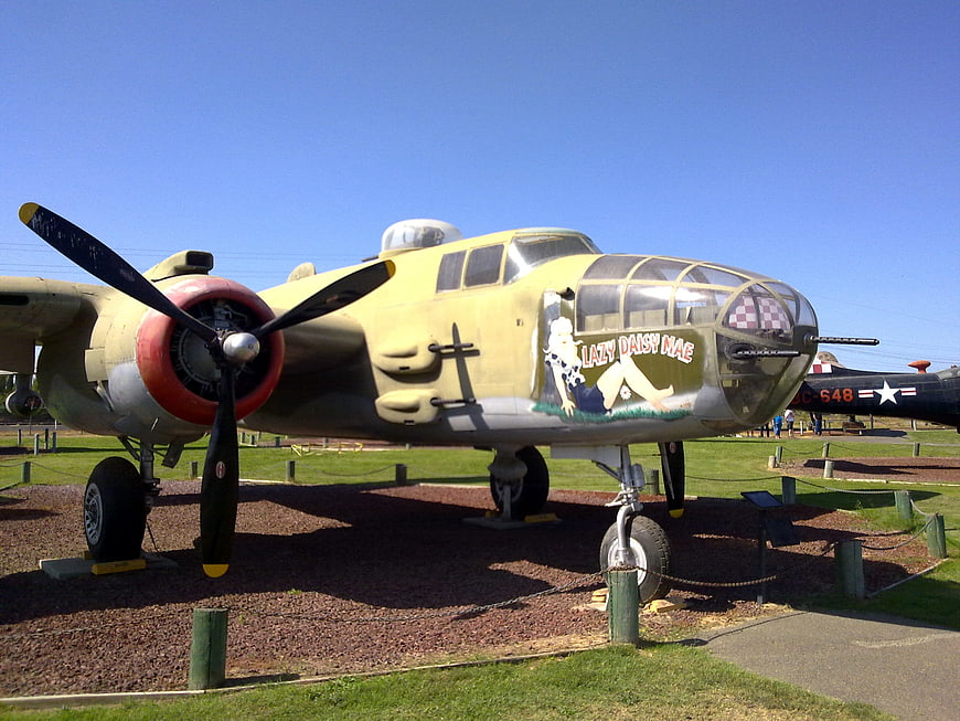 North American B-25 Mitchell Bomber with Nose Art