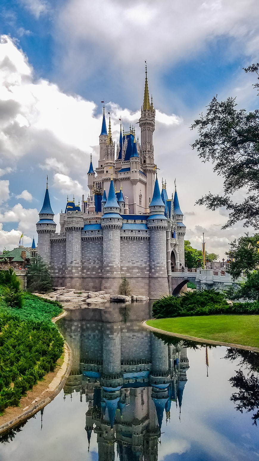 Cinderella Castle Reflection in Lake at Walt Disney World