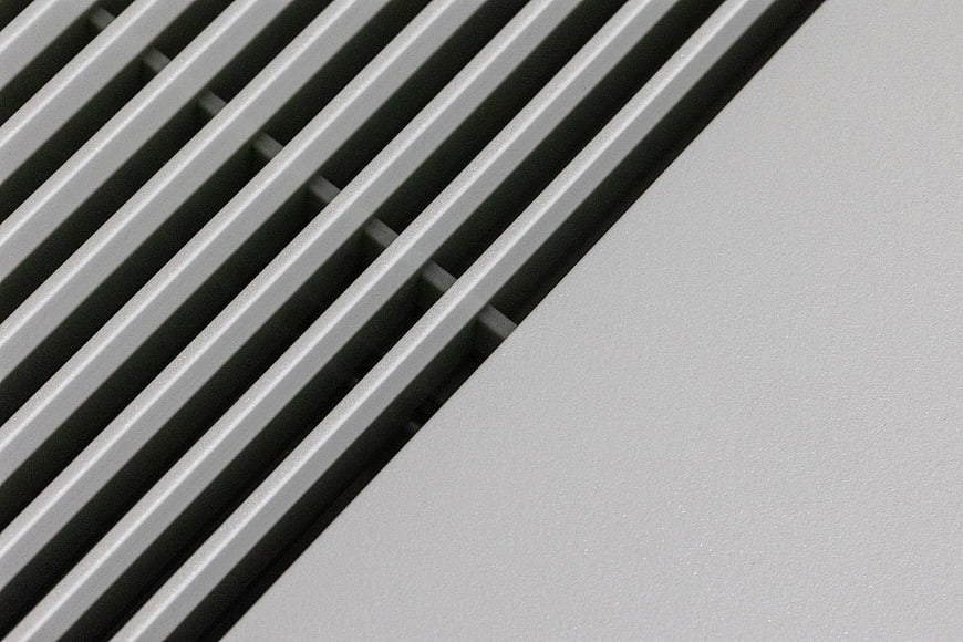 Abstract gray diagonal slats pattern background