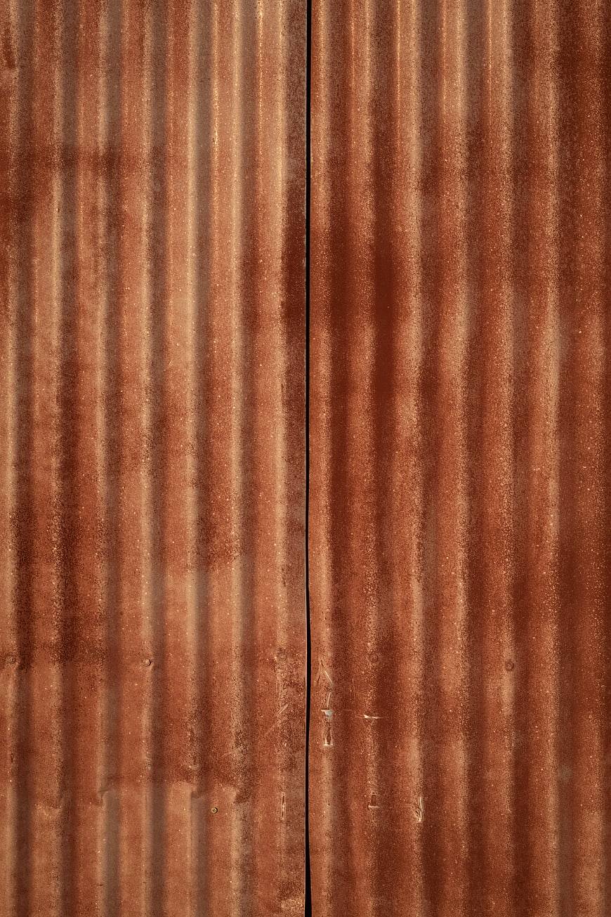 Rusty Corrugated Metal Texture Background