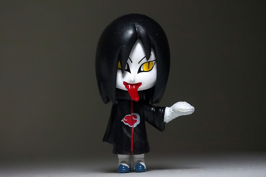 Naruto Anime Character Vinyl Figurine Product Photography