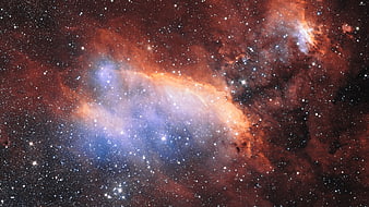 Stunning Deep Space Nebula with Star Clusters and Cosmic Dust