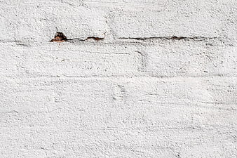 White Textured Concrete Wall Background With Cracks