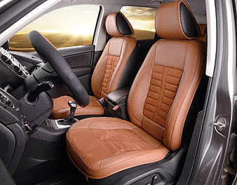 Brown Leather Car Seat Covers Interior