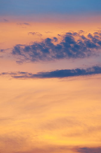 Vertical Sunset Sky with Pink and Orange Clouds