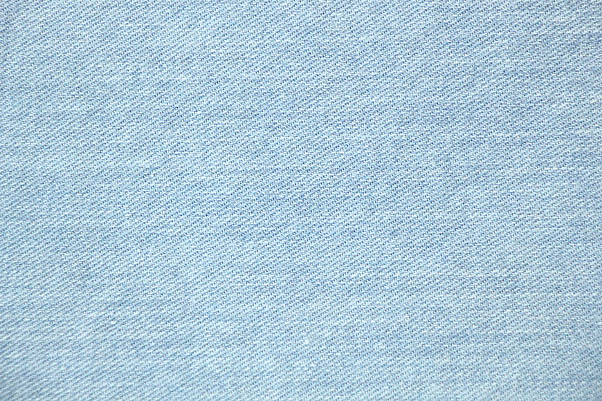 Close-up texture of light blue denim fabric background