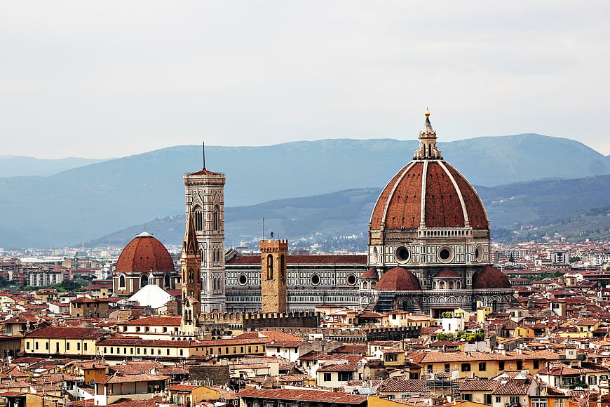 Florence Cathedral Duomo and Giotto's Bell Tower Cityscape