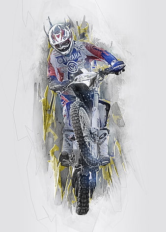 Motocross Rider Digital Art