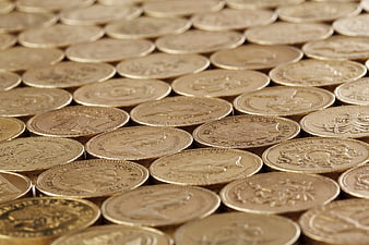Stacks of Gold Coins Background