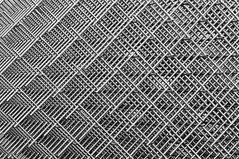 Abstract Black and White Geometric Metal Tube Pattern