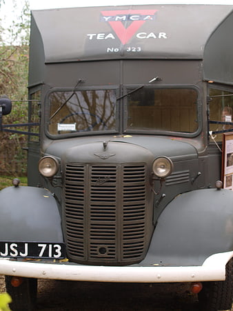 Vintage Military YMCA Tea Car Truck Front View