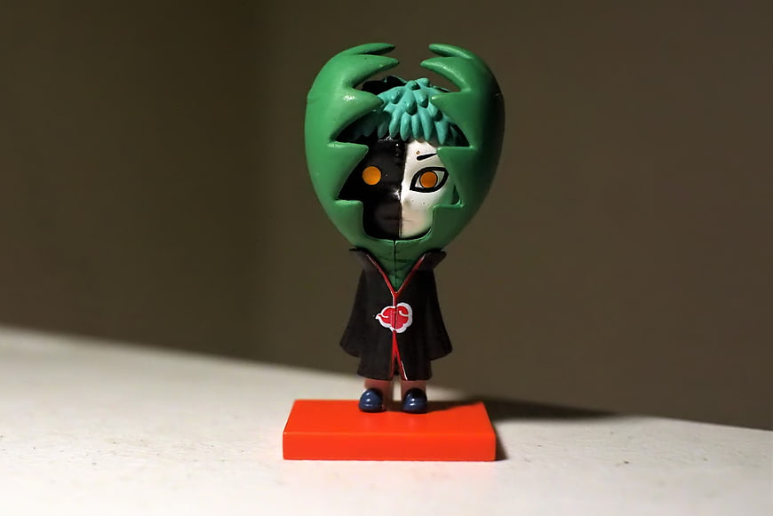 Naruto Sasuke Uchiha Chibi Figurine on Orange Base