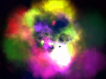 Vibrant multicolored powder explosion abstract background texture