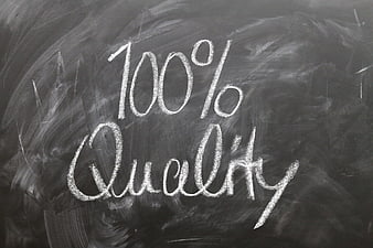 100% Quality Handwritten Chalk Text On Dark Blackboard Background