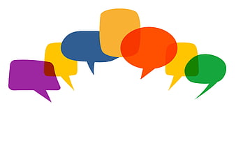 Colorful Speech Bubbles Abstract Communication Graphic Design