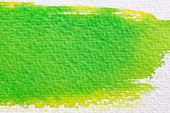 Green and Yellow Watercolor Texture Background on White Paper