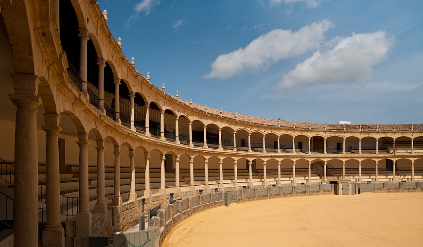Historic Bullring Arena in Ronda, Spain