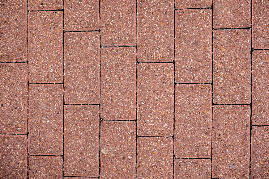 Red Brick Paver Texture Background