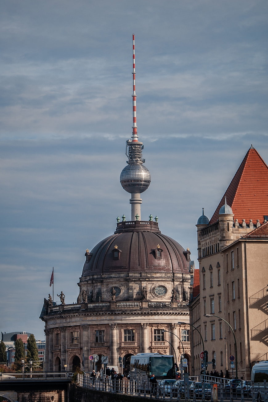 Bode Museum and Berlin TV Tower Skyline View