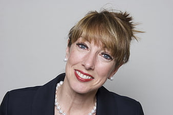 Professional Business Woman Portrait With Pearl Necklace