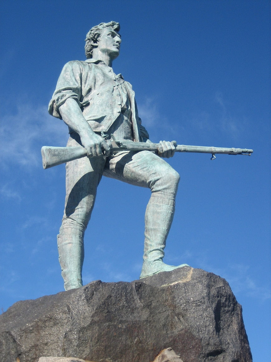 Minuteman Statue in Lexington, Massachusetts