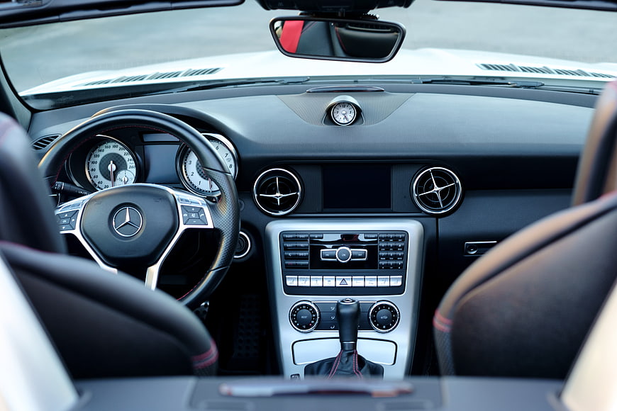 Mercedes-Benz SLK Interior Dashboard And Steering Wheel