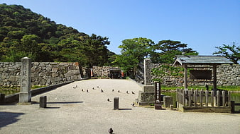 Hagi Castle Main Entrance Gate in Japan