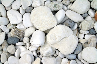 White Smooth Pebbles Texture Background