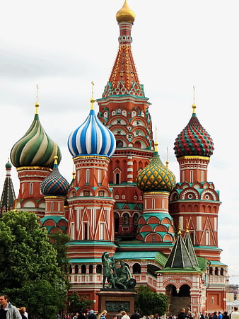 Saint Basil's Cathedral in Moscow Red Square
