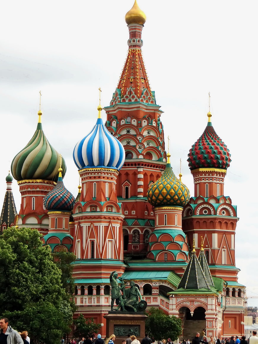 Saint Basil's Cathedral in Moscow Red Square