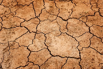 Close-up of cracked dry earth texture background