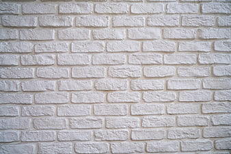 White painted brick wall texture background
