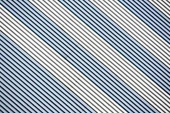 Abstract diagonal blue and white architectural lines pattern