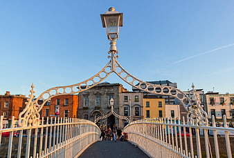 Ha'penny Bridge Dublin Ireland Pedestrian Walkway