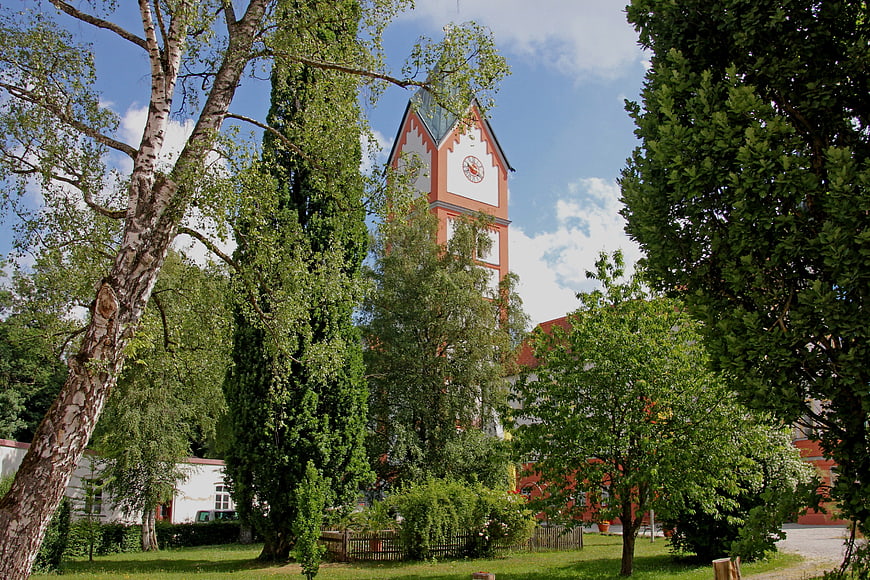 Basilica of Scheyern Church Tower in Bavaria
