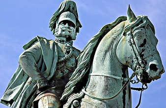 Equestrian Statue of Emperor Wilhelm I in Cologne, Germany