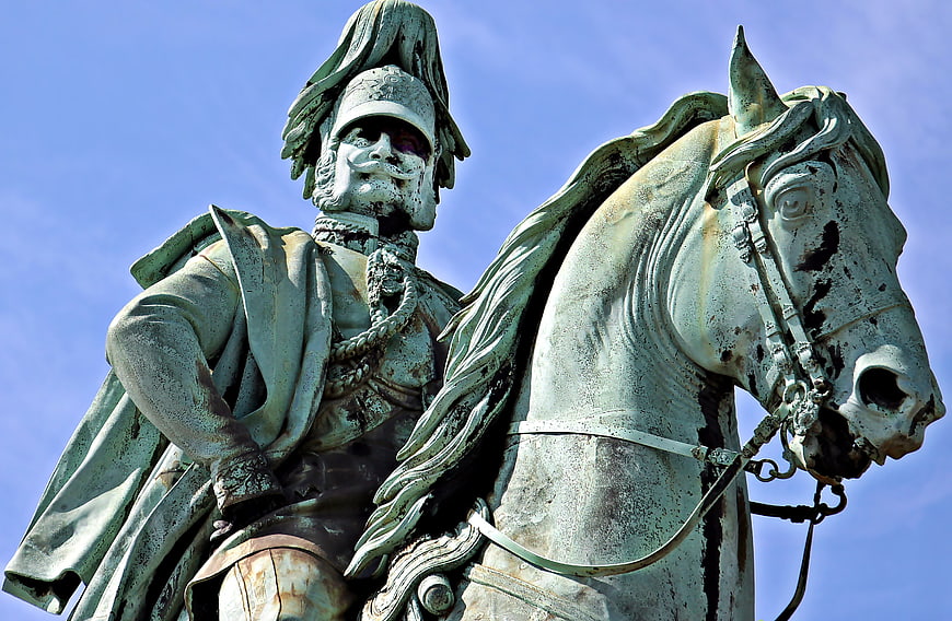 Equestrian Statue of Emperor Wilhelm I in Cologne, Germany